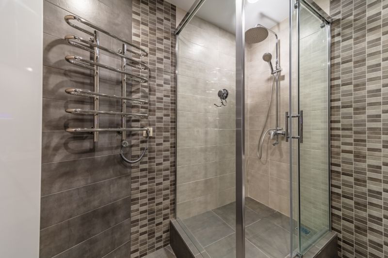 Contemporary Shower with Tiles